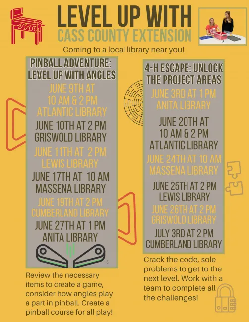 2025 Summer Library Program Schedule